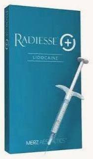 Radiesse with lidocaine box beside a prefilled syringe